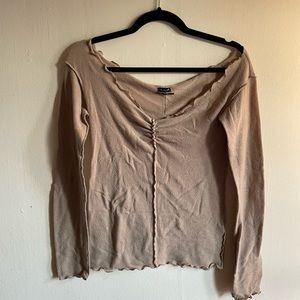 Out from Under Urban Outfitters Soft off-the-shoulder long sleeve shirt